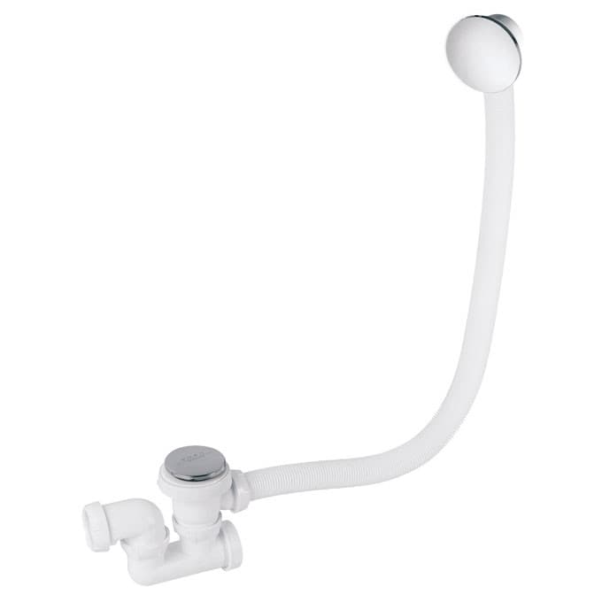 Vidage de baignoire complet Quick-clac Wirquin avec siphon orientable / Norme NF