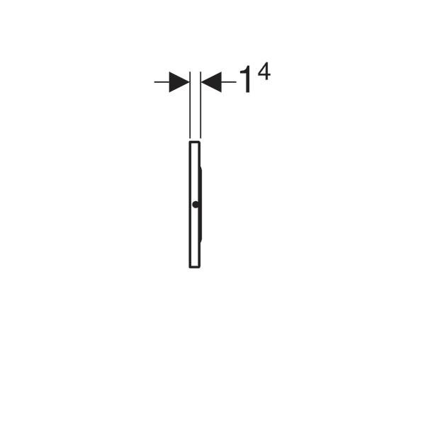 Plaque de déclenchement infrarouge Geberit Sigma10 électronique à visser pour réservoir à encastrer Sigma 12 cm / Acier inoxydable brossé / Revêtement Easy Clean + Anti-Traces de doigt - vue 5