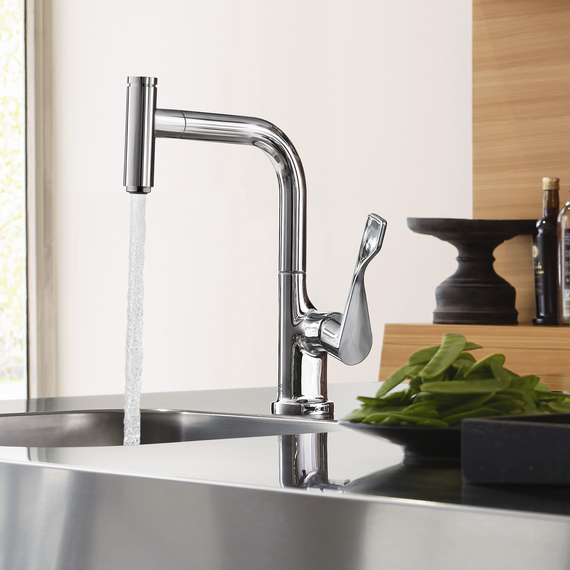 Mitigeur de cuisine Axor Citterio Select avec douchette extractible - vue 4