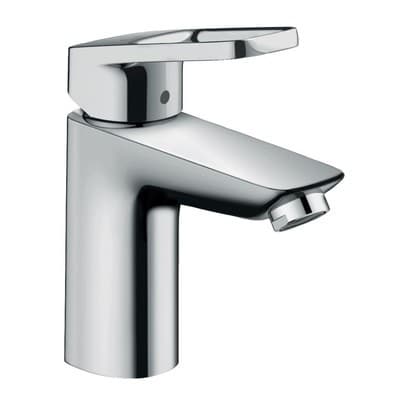 Mitigeur de lavabo Hansgrohe Logis Loop 100 CoolStart en laiton chromé avec tirette et vidage