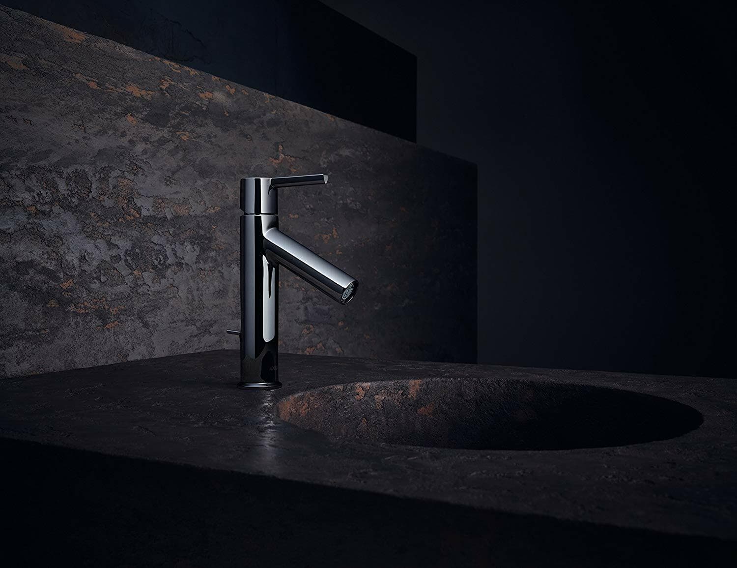 Mitigeur de lavabo AXOR Starck 100 en laiton chromé avec poignée à levier et tirette de vidage - vue 3