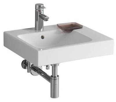 Lavabo à poser Geberit / Keramag iCon 50 cm décentré à droite