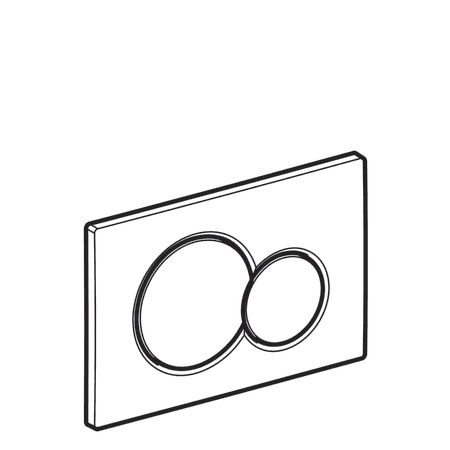 Plaque de déclenchement Geberit Sigma01 round / Noir foncé - vue 5