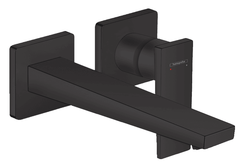 Mitigeur de lavabo encastré Hansgrohe Metropol 225 mm en noir mat