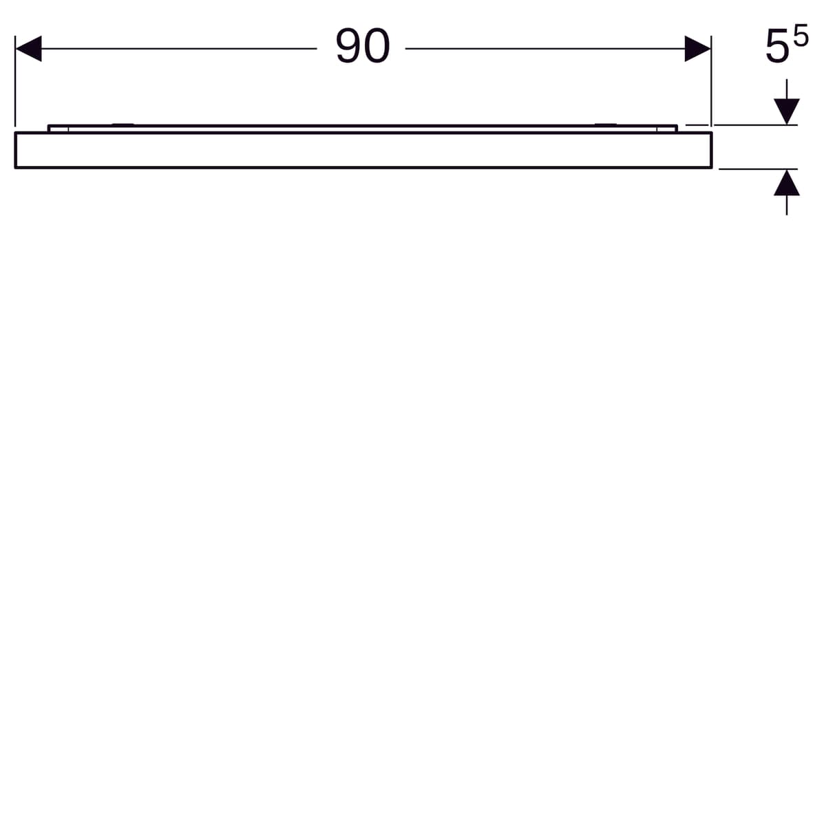 Miroir lumineux Geberit Xeno² 90 cm avec éclairage indirect - vue 8