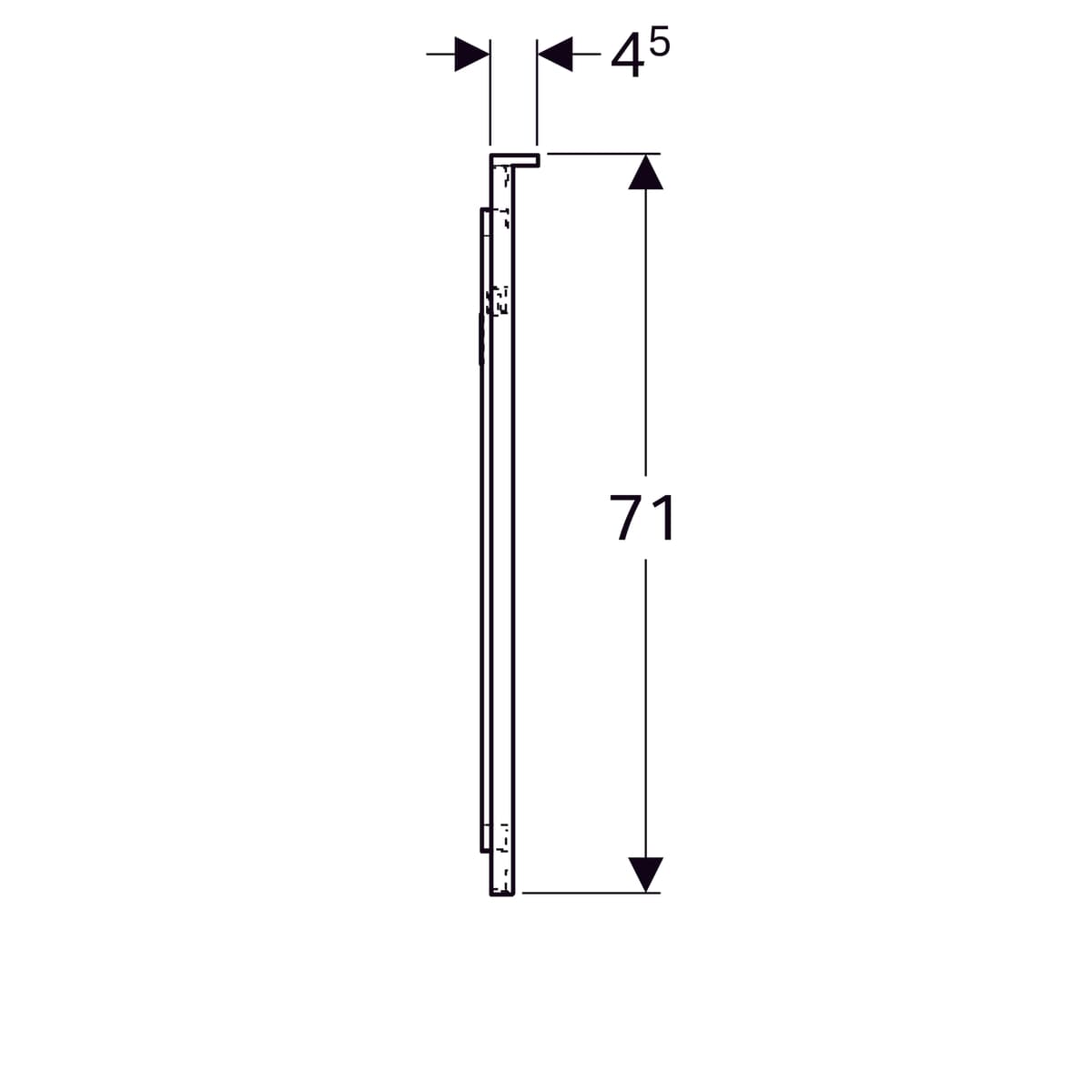 Miroir lumineux Geberit Xeno² 90 cm avec éclairage indirect - vue 7
