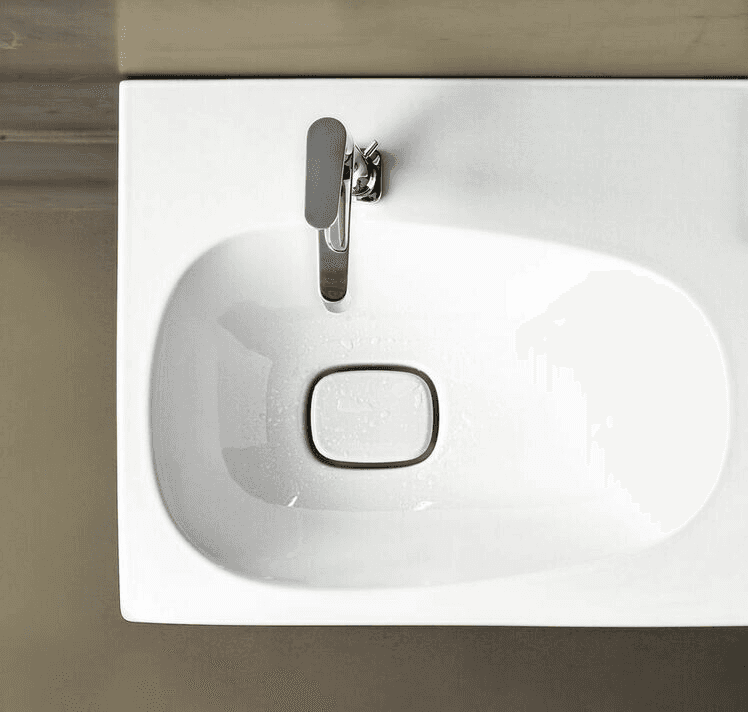 Plan-vasque Geberit Citterio 90 cm avec espace de rangement à droite - vue 3