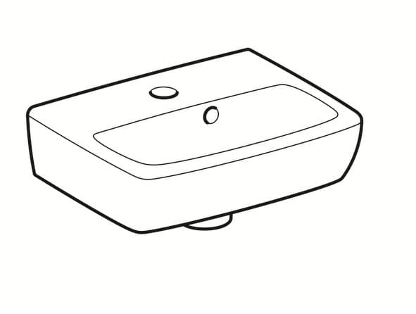 Lave-mains Geberit Selnova  Square 36 cm - vue 5