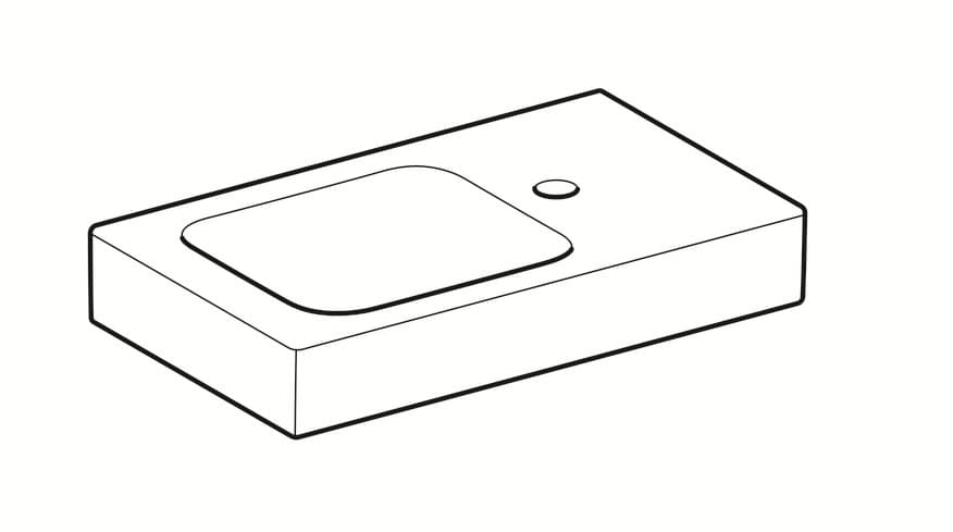 Lave-mains Geberit iCon 53 cm - vue 6
