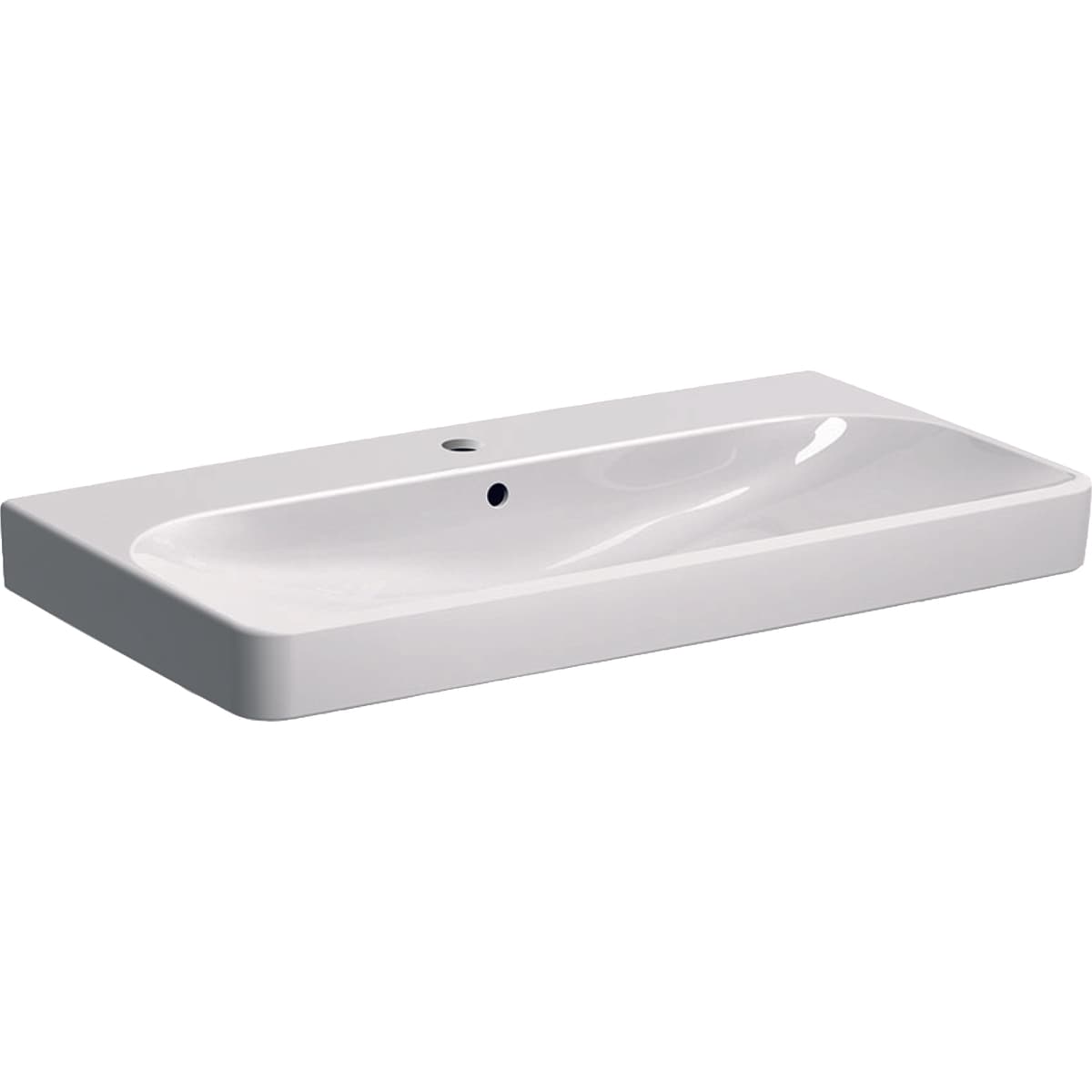 Plan-vasque Geberit / Keramag Smyle Square 90 cm - vue 8