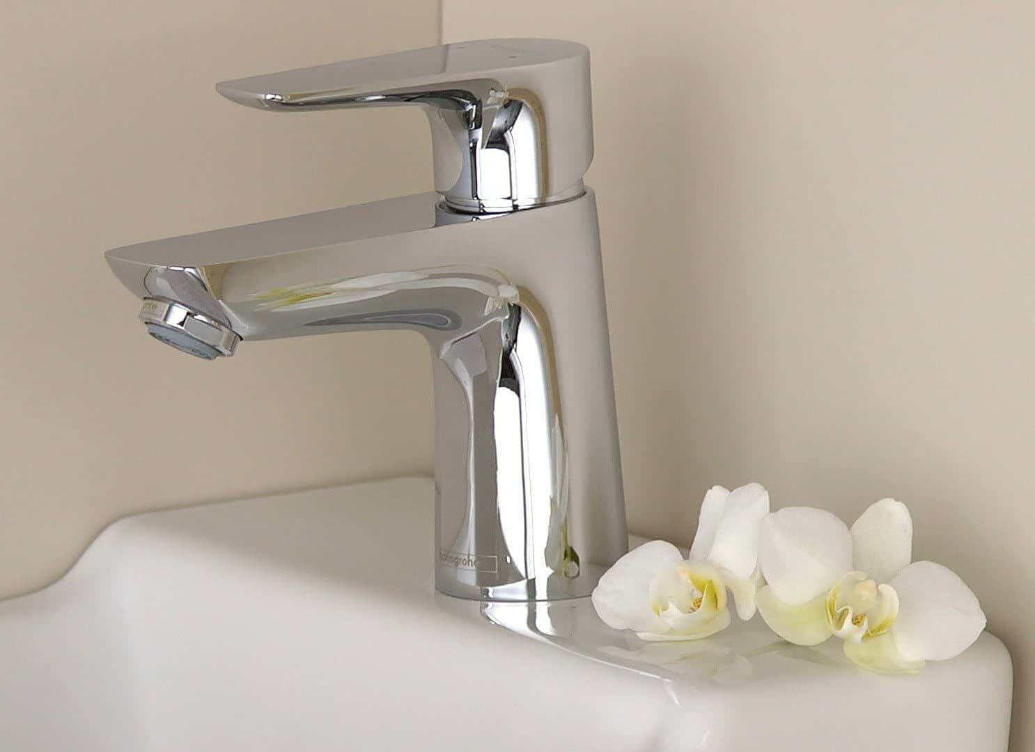 Mitigeur de lavabo Hansgrohe Talis E 80 en laiton chromé avec tirette et vidage - vue 3