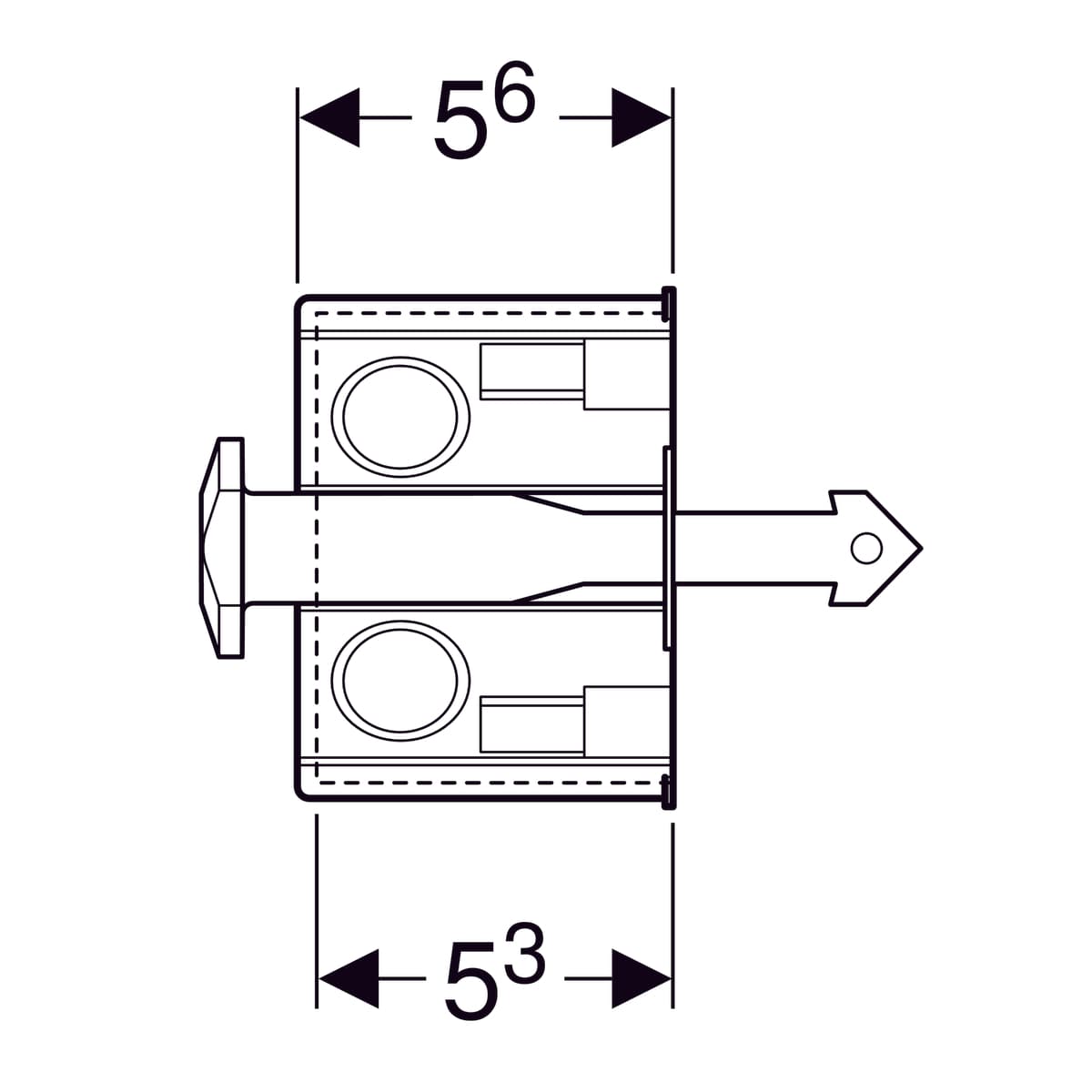Kit d'encastrement Geberit pour commandes de WC à déclenchement électronique du rinçage - vue 5