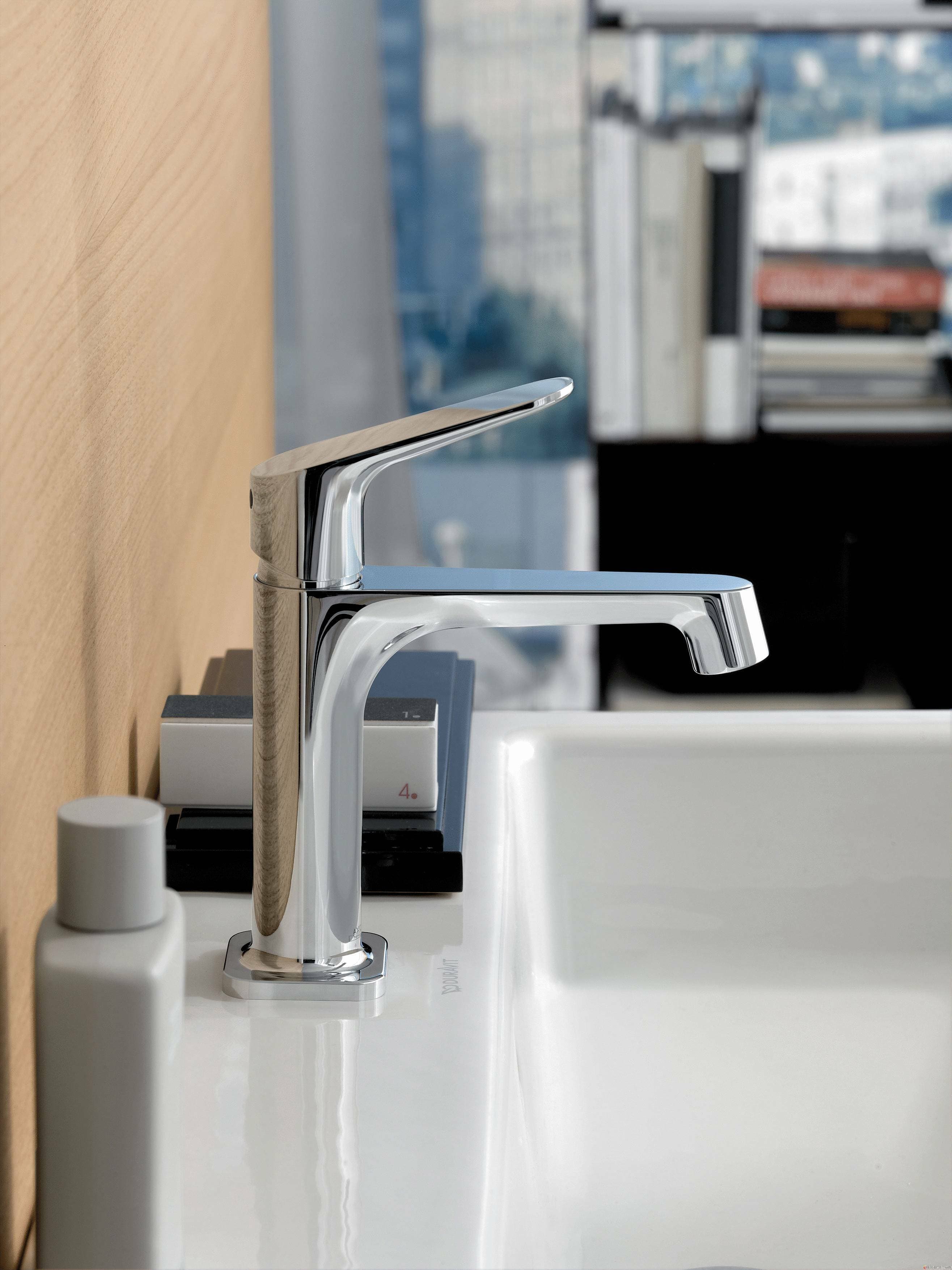 Mitigeur de lavabo AXOR Citterio M 100 avec tirette et vidage - vue 3