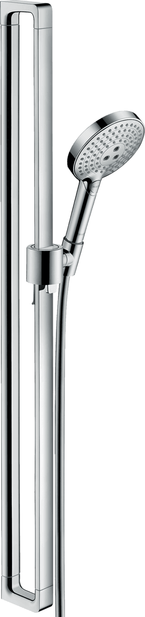 Barre de douche AXOR Citterio E avec douchette à main 120 3 jets, flexible 1,6 m et curseur Unica E / Citterio E