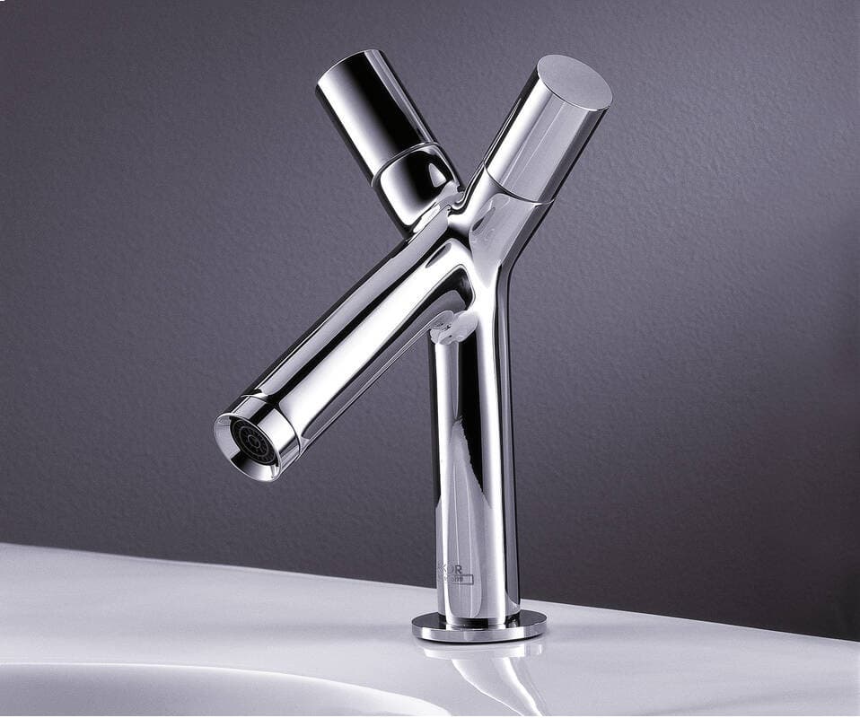 Mélangeur de lavabo AXOR Starck 80 monotrou avec tirette et vidage - vue 4