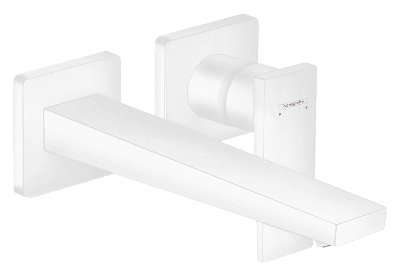 Mitigeur de lavabo encastré Hansgrohe Metropol 225 mm en blanc mat