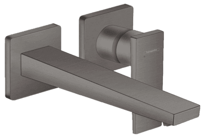 Mitigeur de lavabo encastré Hansgrohe Metropol 225 mm en noir chromé brossé