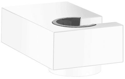 Support mural Hansgrohe Universel E pour douchette en blanc mat