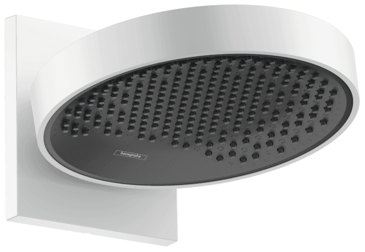 Douche de tête Hansgrohe Rainfinity 250 1 jet avec raccord mural en blanc mat