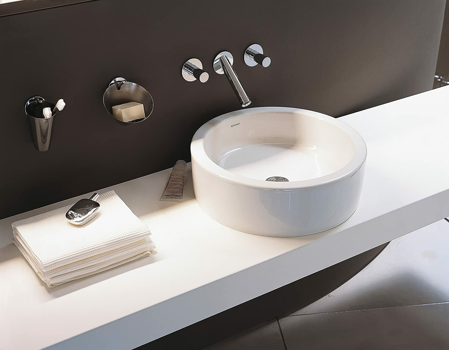 Mélangeur de lavabo 3 trous encastré AXOR Starck 125 mm en laiton chromé - vue 3