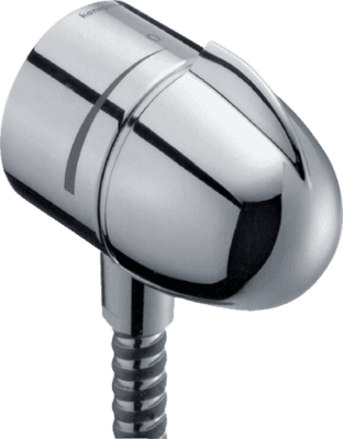 Coude de raccordement Hansgrohe Fixfit E avec clapet anti-retour et  robinet d'arrêt intégré