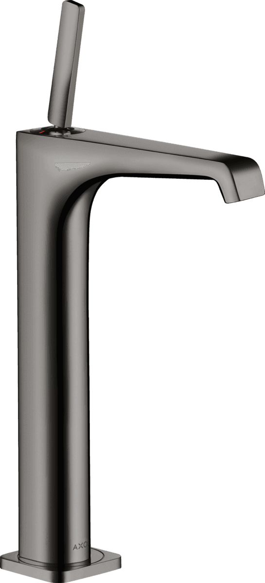 Mitigeur de lavabo AXOR Citterio E 250 surélevé pour vasque libre en noir chromé poli