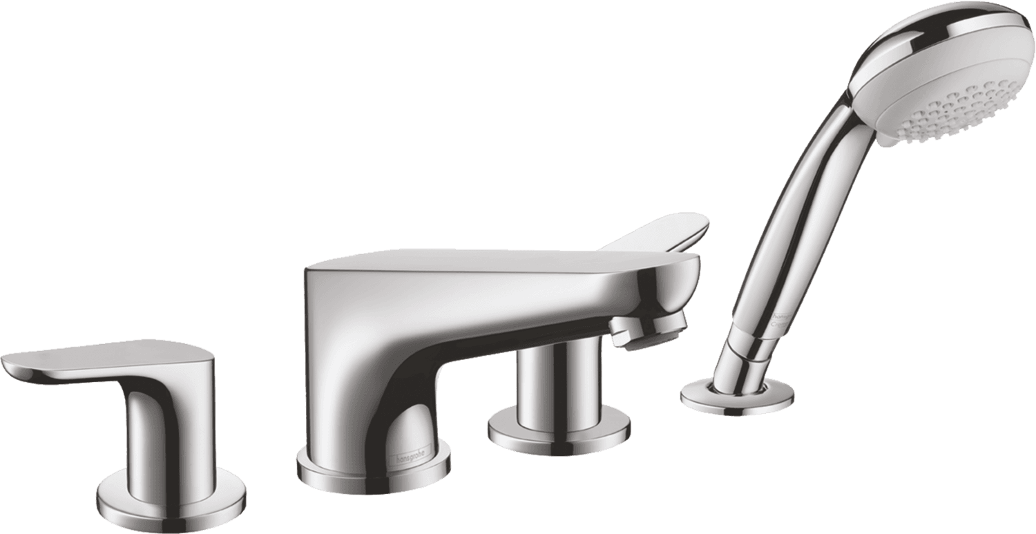 Mélangeur 4 trous pour montage sur bord de baignoire Hansgrohe Focus
