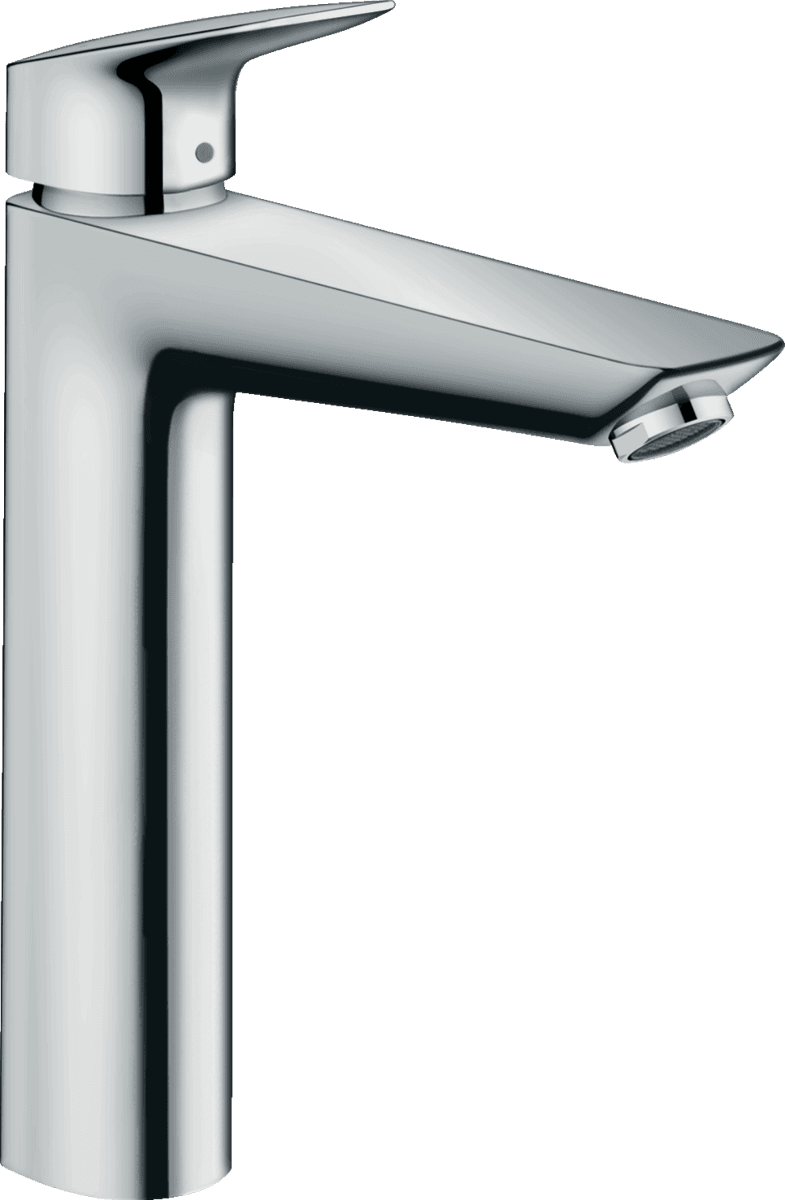 Mitigeur de lavabo Hansgrohe Logis 190 Ecosmart en laiton chromé avec tirette et vidage - vue 4