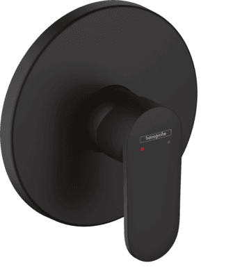 Set de finition pour mitigeur de douche encastré Hansgrohe Vernis Blend en noir mat