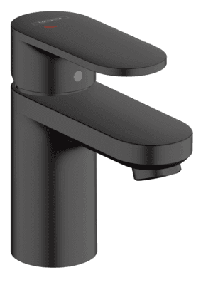 Mitigeur de lavabo Hansgrohe Vernis Blend 70 CoolStart avec tirette et vidage en noir mat