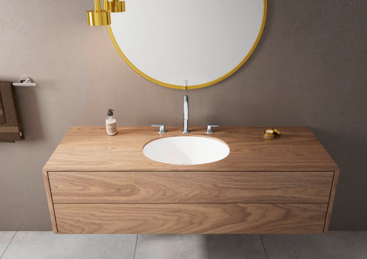 Mélangeur de lavabo 3 trous Hansgrohe Vernis Blend 150 avec tirette et vidage - vue 3