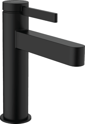 Mitigeur lavabo Hansgrohe Finoris 110 avec tirette et vidage en noir mat