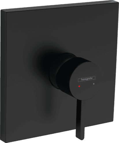 Set de finition pour mitigeur de douche encastré Hansgrohe Finoris en noir mat