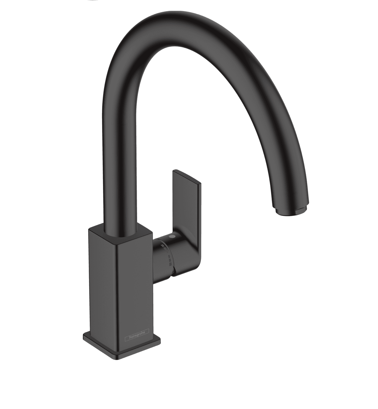 Mitigeur de cuisine Hansgrohe Vernis Shape M35 260 1 jet en noir mat