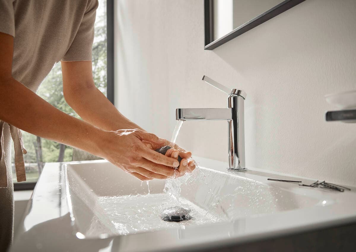 Mitigeur de lavabo Hansgrohe Finoris 110 CoolStart avec bonde push-open - vue 5