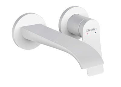 Mitigeur de lavabo encastré Hansgrohe Vivenis 195 mm en blanc mat