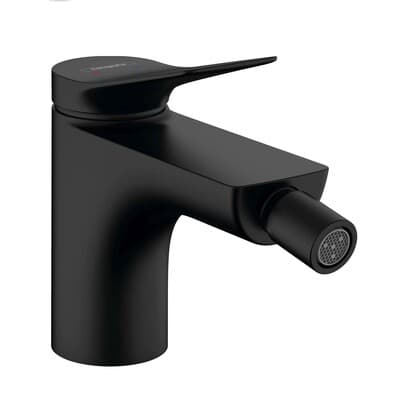 Mitigeur de bidet Hansgrohe Vivenis avec tirette et vidage en noir mat