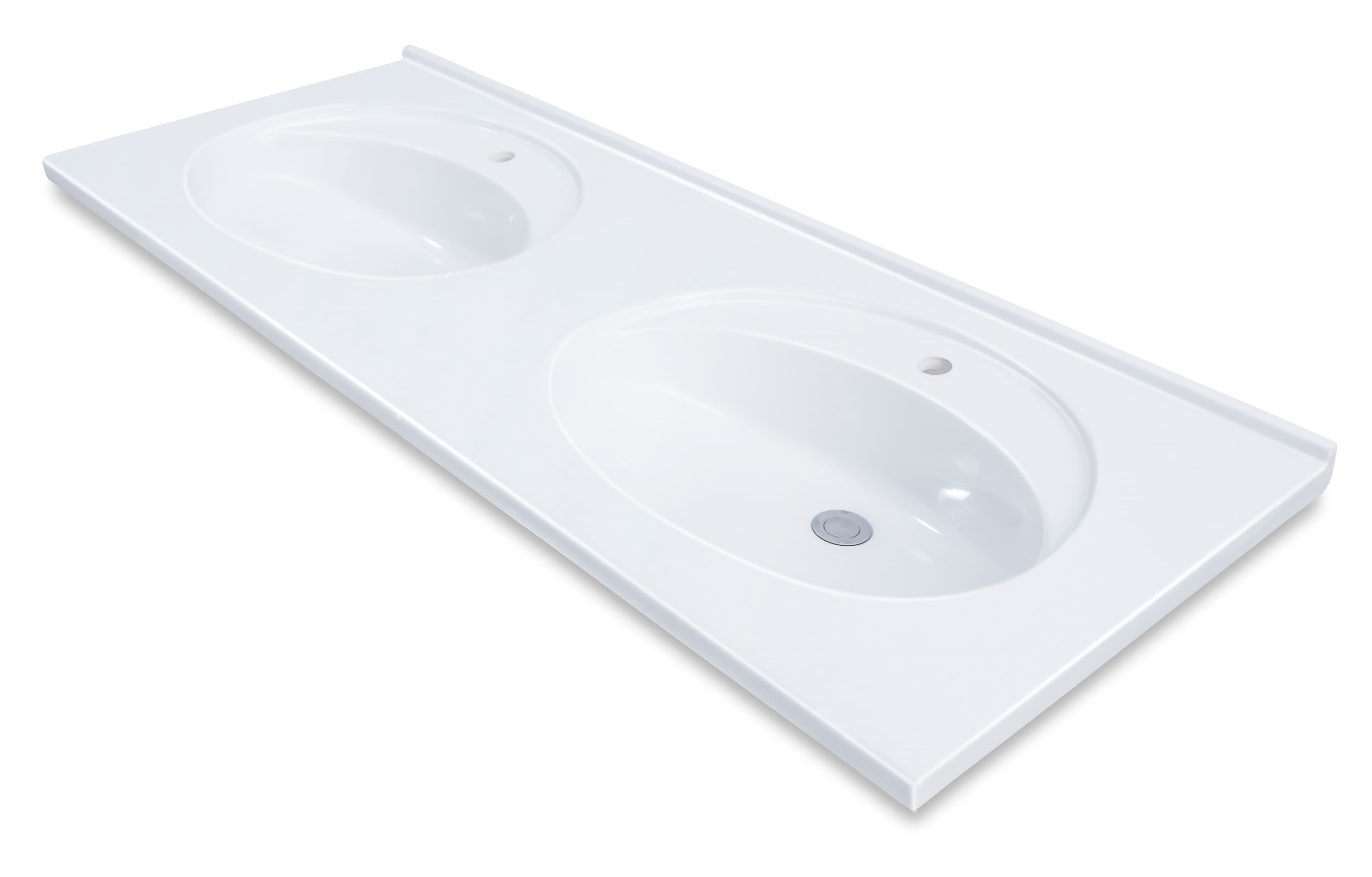 Plan-vasque double Lagune 150 cm - vue 6
