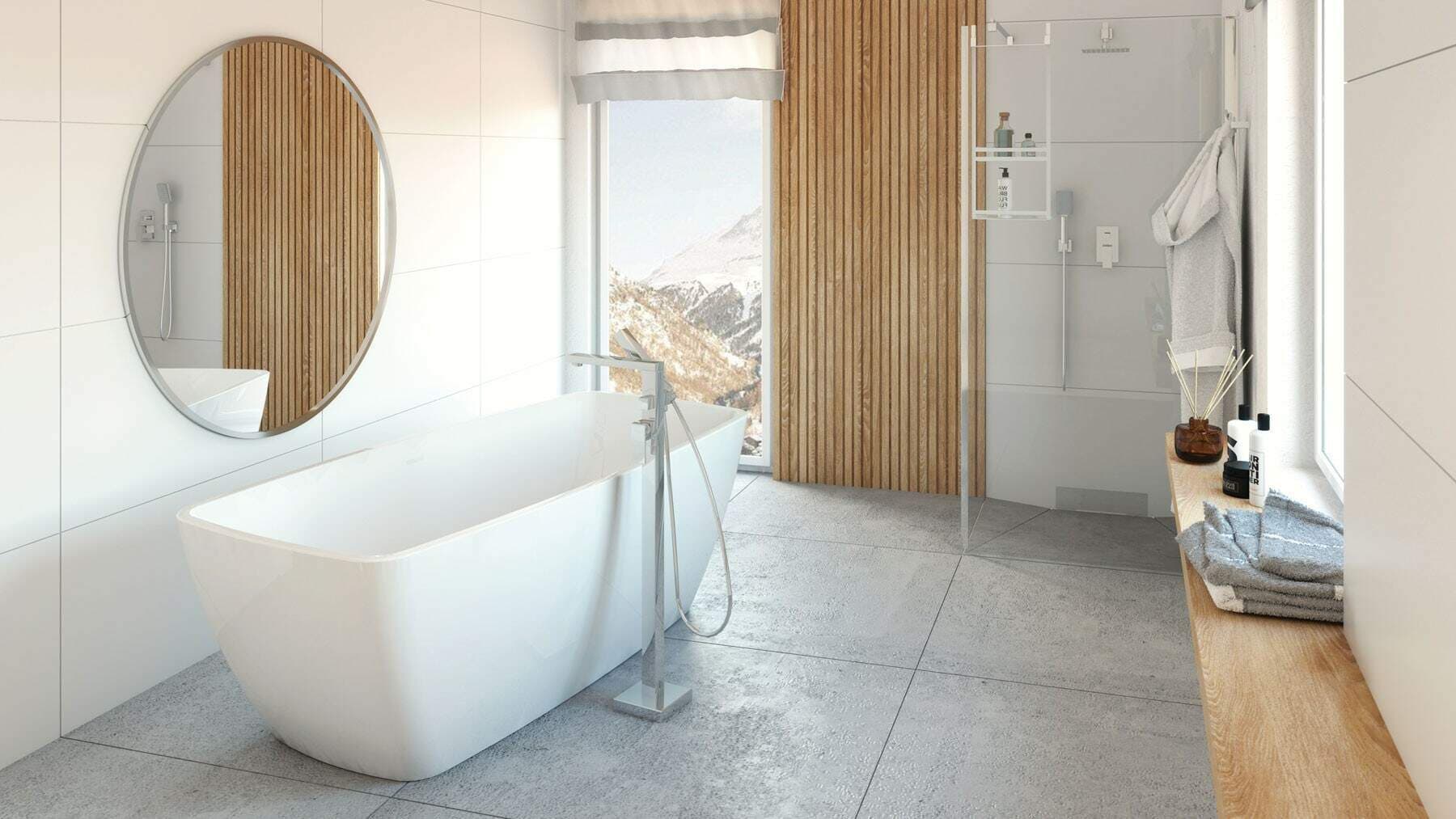 Baignoire acrylique rectangulaire Deante Anemon - 150 x 72 cm - vue 9