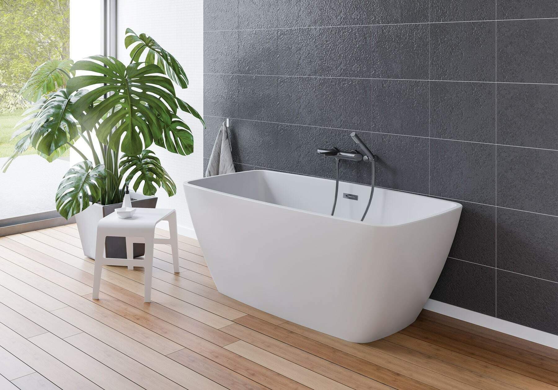 Baignoire acrylique rectangulaire Deante Anemon - 150 x 72 cm - vue 7
