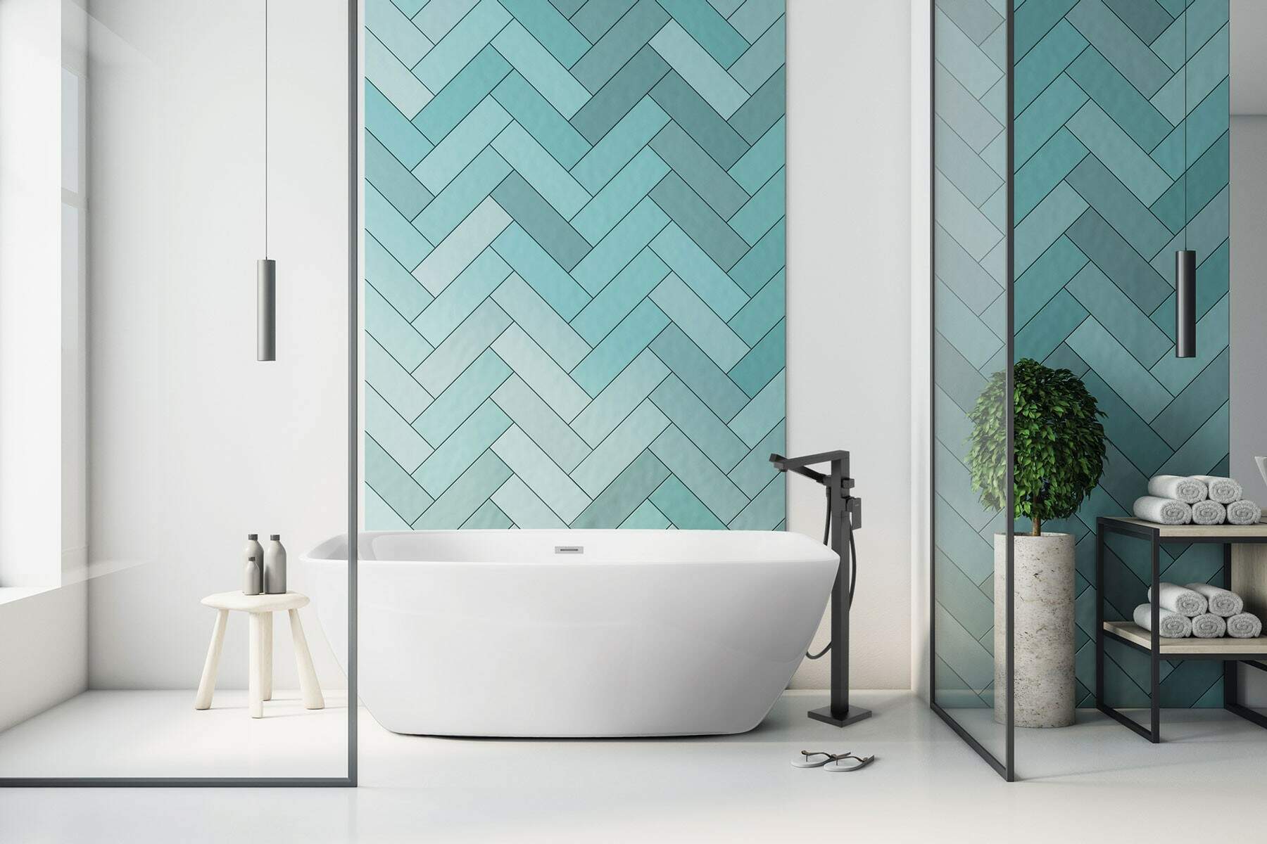 Baignoire acrylique rectangulaire Deante Anemon - 150 x 72 cm - vue 10