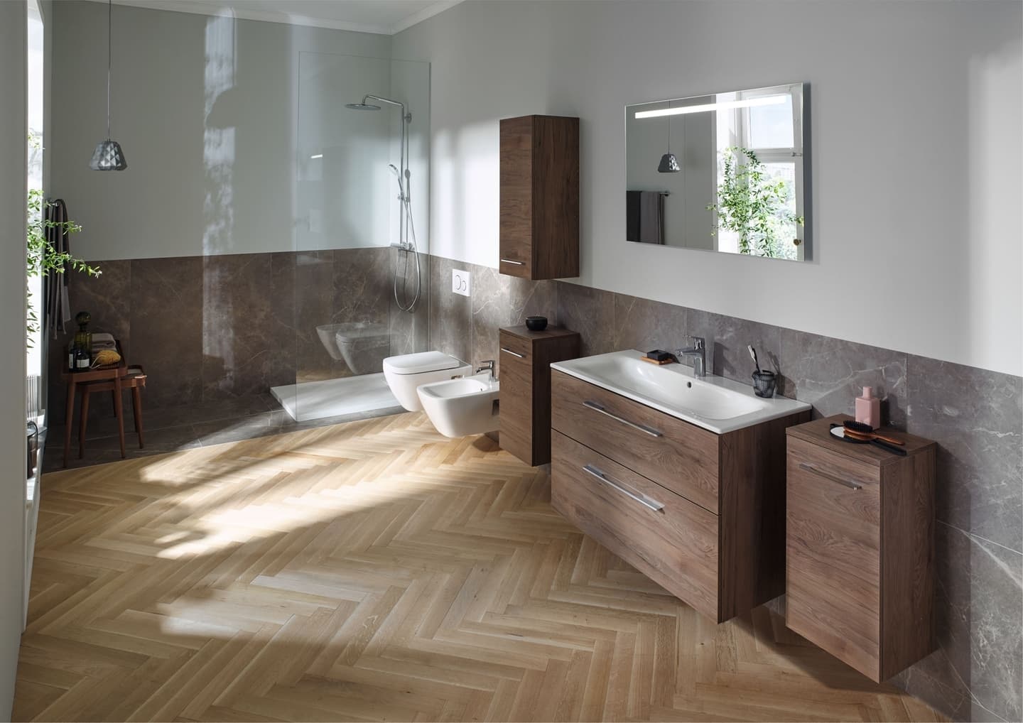 Lavabo pour meuble Geberit Selnova Square 80 cm - vue 4