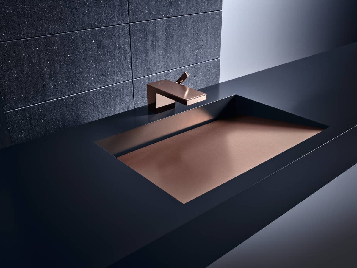 Plaque de finition 245 AXOR MyEdition en bronze brossé - vue 3