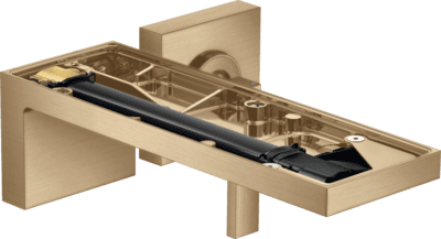 Mitigeur de lavabo encastré AXOR MyEdition sans plaque, bec 221 mm avec bonde à écoulement libre en bronze brossé