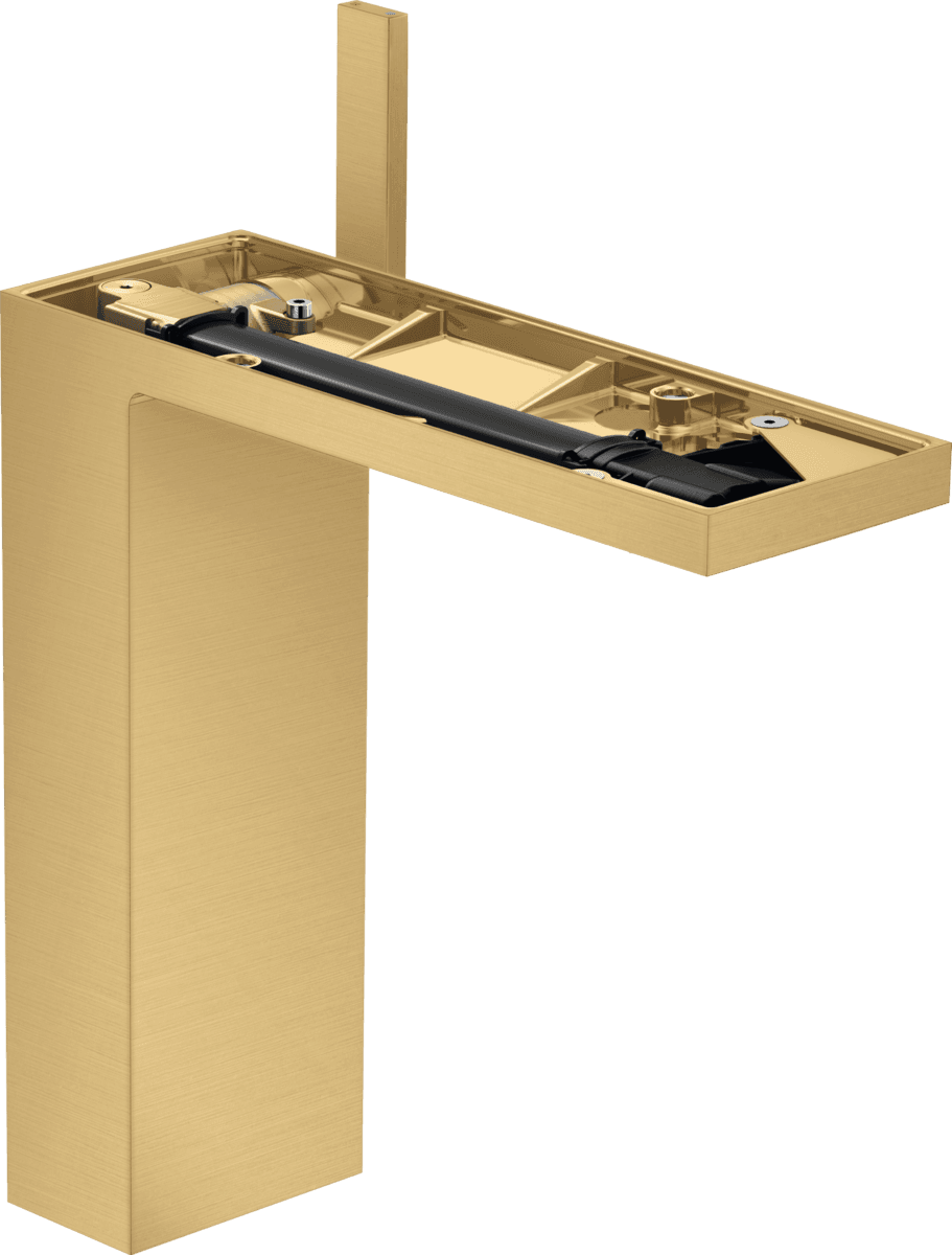 Mitigeur de lavabo AXOR MyEdition 230 sans plaque, avec bonde push-open en doré brossé