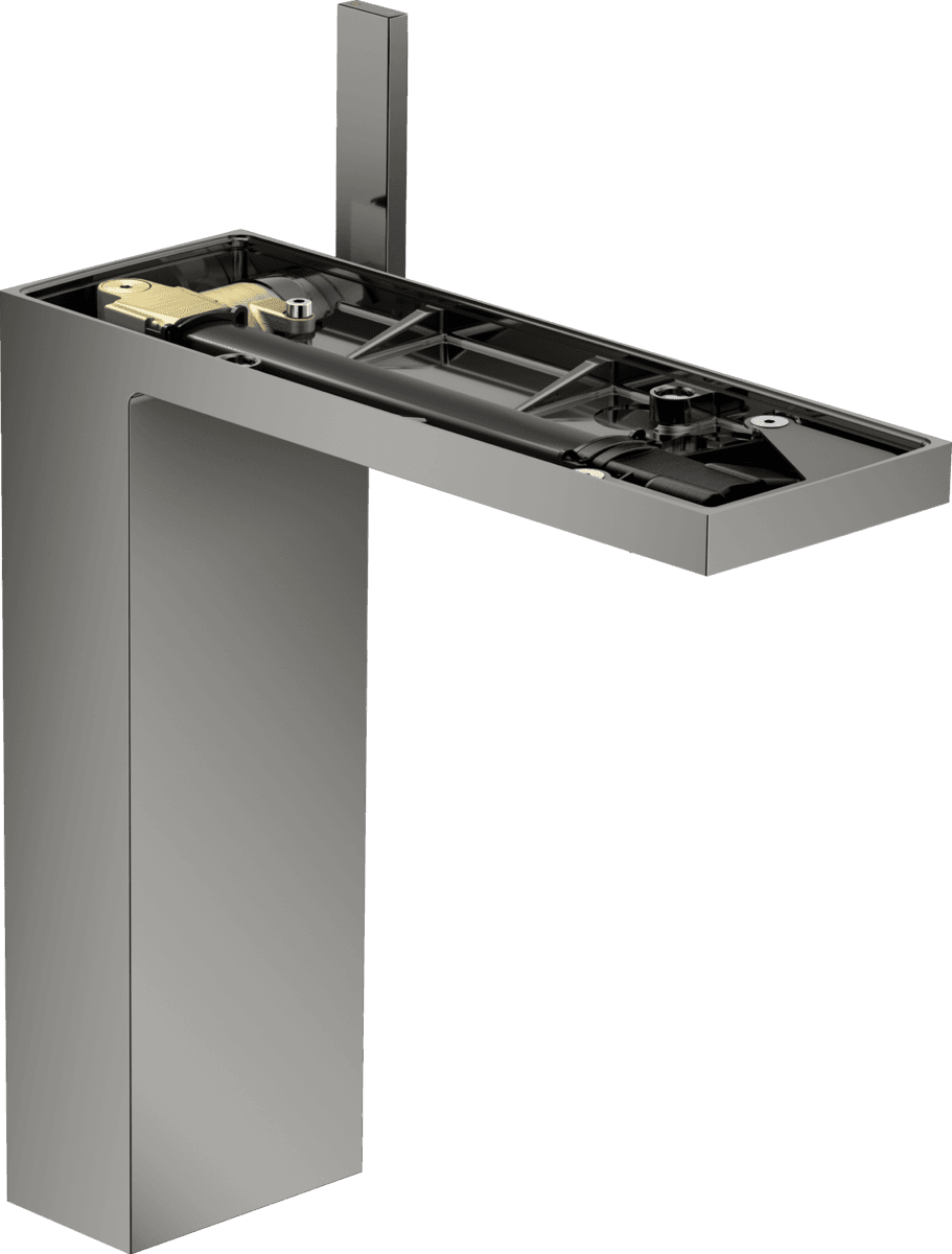 Mitigeur de lavabo AXOR MyEdition 230 sans plaque, avec bonde push-open en noir chromé poli
