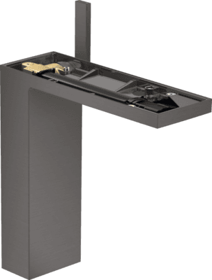 Mitigeur de lavabo AXOR MyEdition 230 sans plaque, avec bonde push-open en noir chromé brossé
