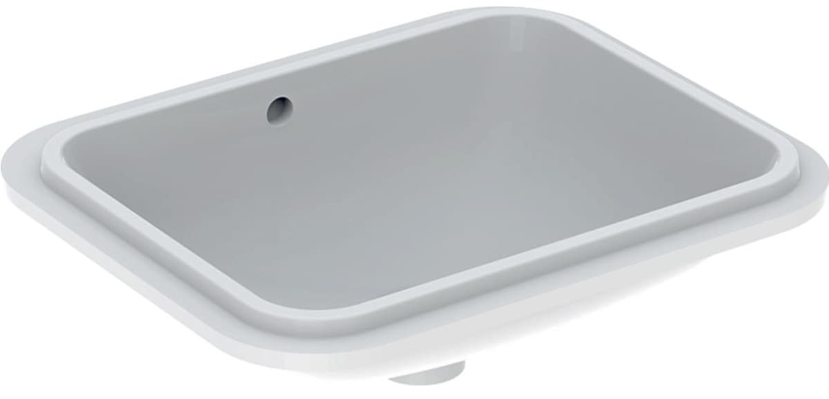 Vasque à encastrer par le dessous Geberit VariForm rectangulaire 53 x 44 cm avec trop-plein - vue 5