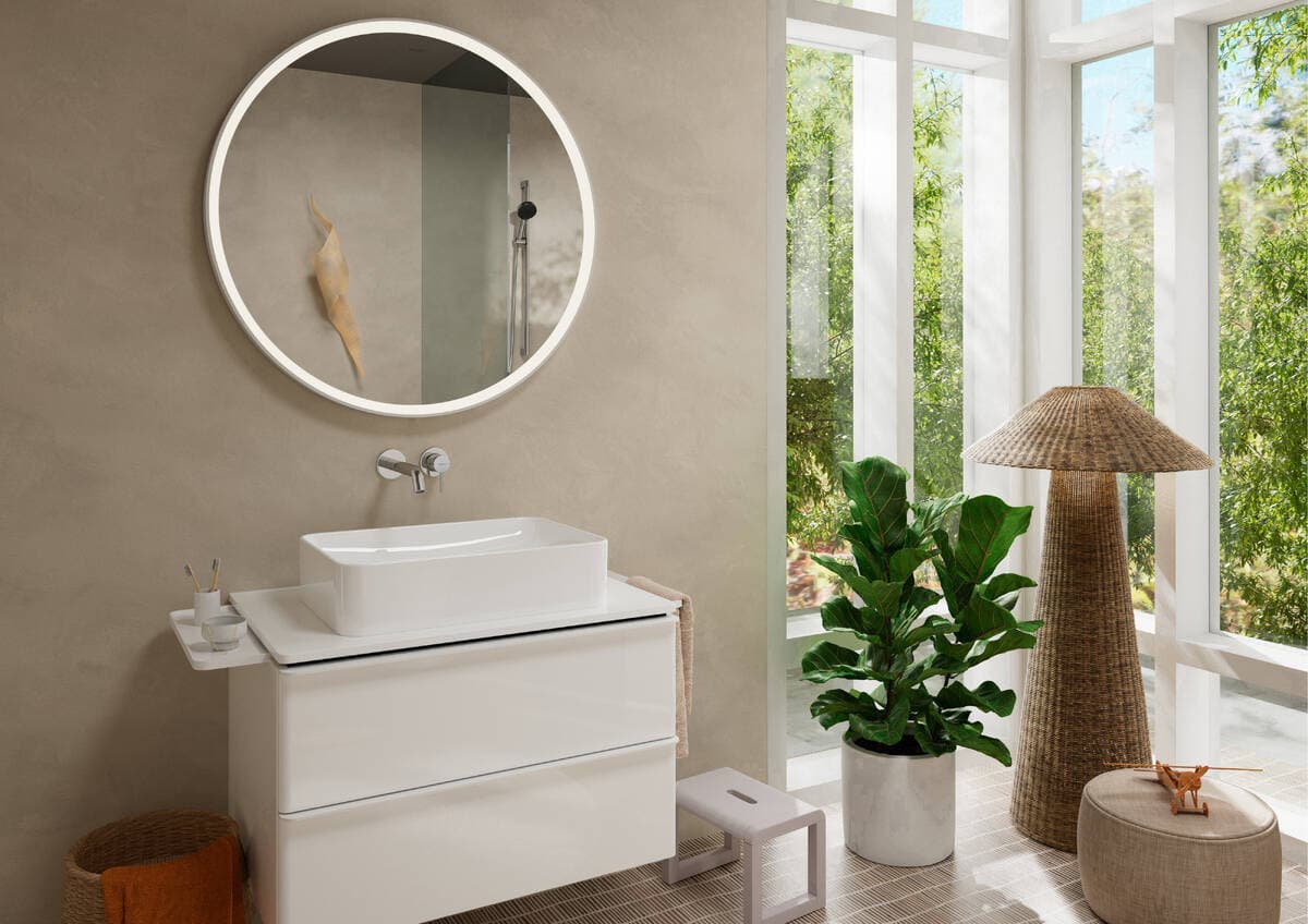 Mitigeur de lavabo encastré Hansgrohe Tecturis S 225 mm en laiton chromé - vue 3