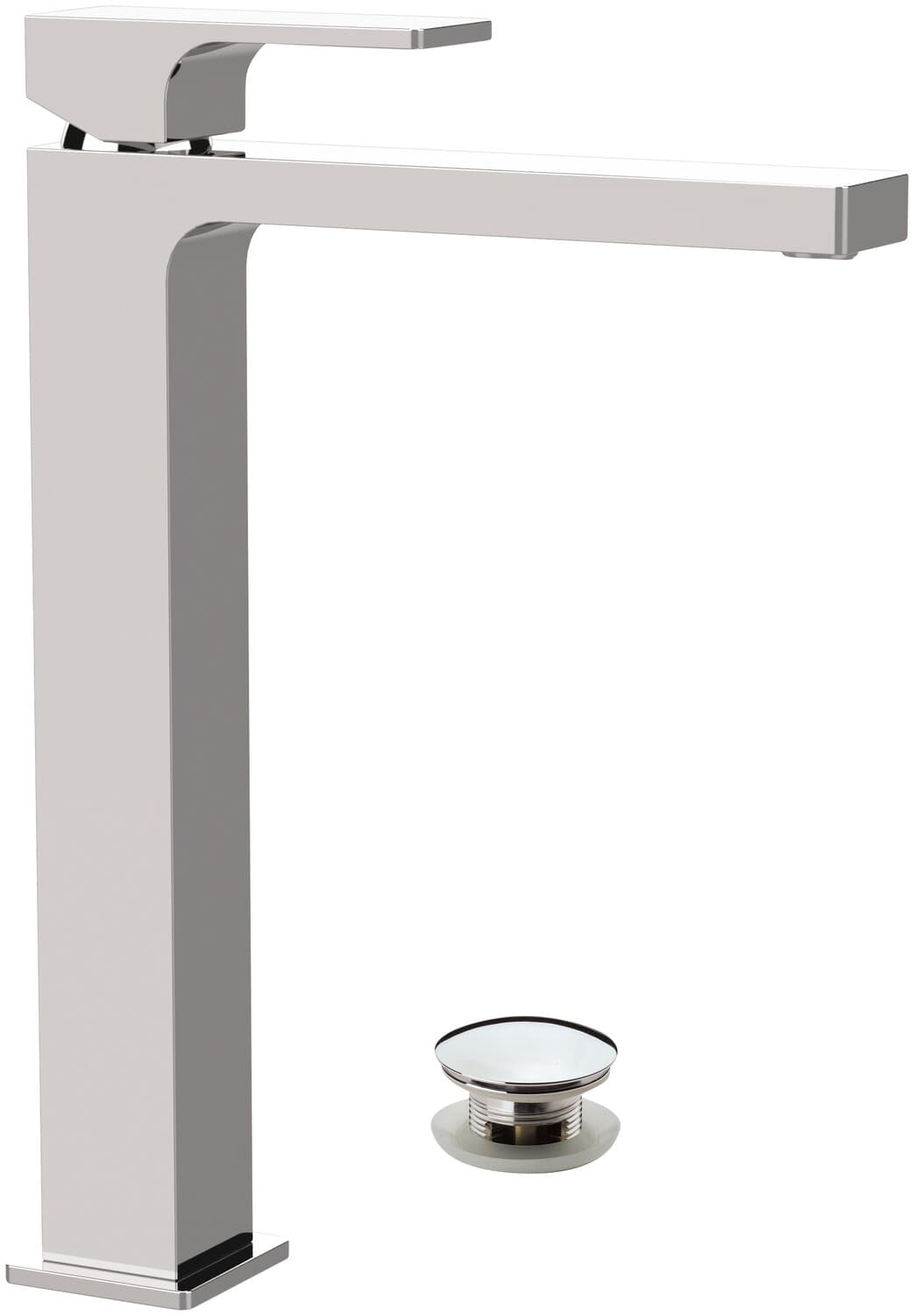 Mitigeur de lavabo rehaussé Remer Absolute 274 avec vidage clic-clac en laiton chromé